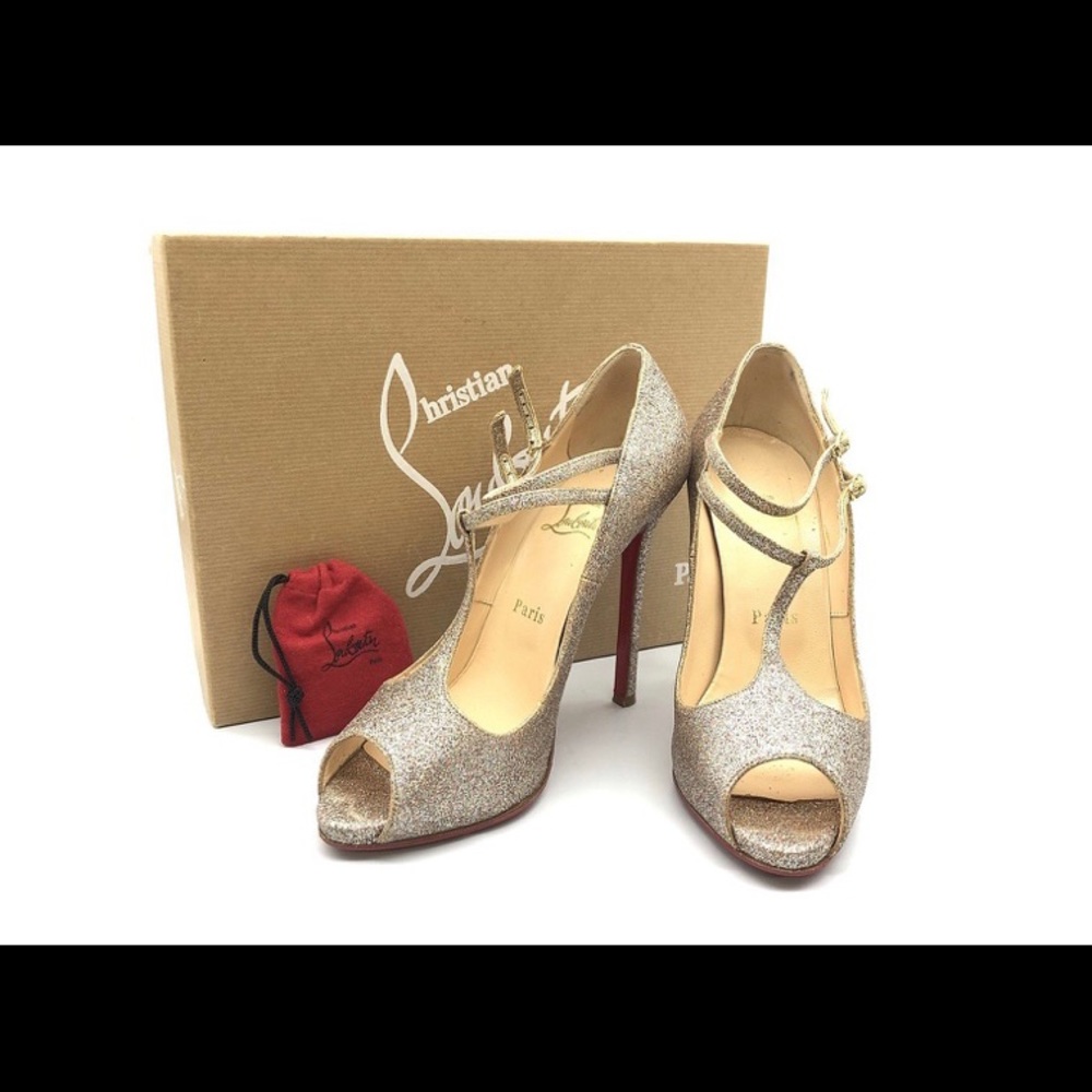 Authentic Christian louboutin Talitha Glitter! Sold!